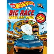 Hot Wheels: Hot Wheels: The Big Race Seek and Find : 100% Officially Licensed by Mattel, Over 200 Stickers, Perfect for Car Rides for Kids Ages 4 to 8 Years Old (Paperback)