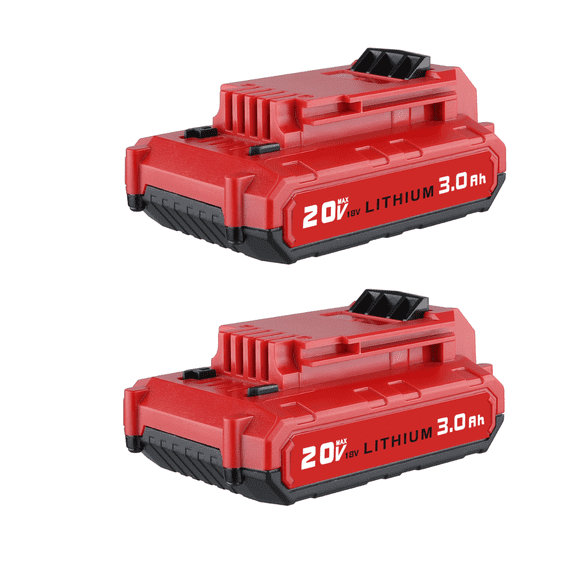 2 Pack  20V 3.0Ah Battery Replacement Batteries Compatible With Porter Cable PCC680L PPL1805 PCC681L PCC685L Cordless Tools