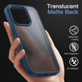 thumbnail image 3 of JETech Matte Case for iPhone 13 Pro 6.1-Inch, Shockproof Military Grade Drop Protection, Frosted Translucent Back Phone Cover, Anti-Fingerprint (Storm Blue), 3 of 6