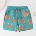 thumbnail image 2 of KPOPLK Toddler Shorts French Terry Baby Boys Shorts Infant Summer Clothes Size 4-5,Mint Green, 2 of 9
