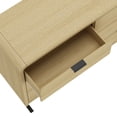 thumbnail image 5 of Grace Modern 60 Double Dresser with 6 Drawers in Natural Oak and Black, 5 of 10