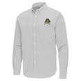 thumbnail image 2 of Men's Antigua Gray ECU Pirates Ellis Woven Tri-Blend Long Sleeve Button-Down Shirt, 2 of 3