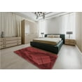 thumbnail image 4 of Ahgly Company Indoor Round Patterned Love Red Area Rugs, 5' Round, 4 of 6