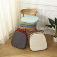 thumbnail image 3 of Chair Pads Warm Soft Seat Cushion with Ties Anti-slide Thicken Hip Support Removable Mat Home Kitchen Office Car Orange, 3 of 10