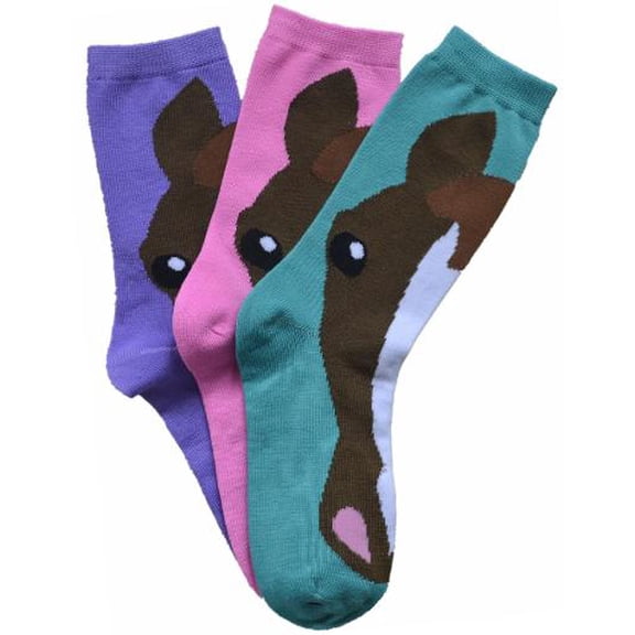 AWST Int'l Ladies' Horse Face Crew Socks