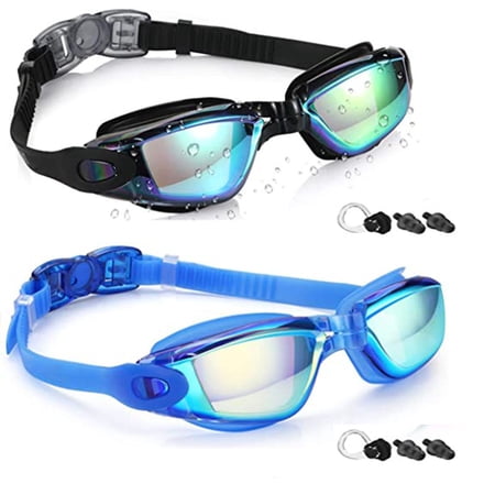 2 pack Swimming Goggles Anti Fog No Leaking For Adult Women Men Youth