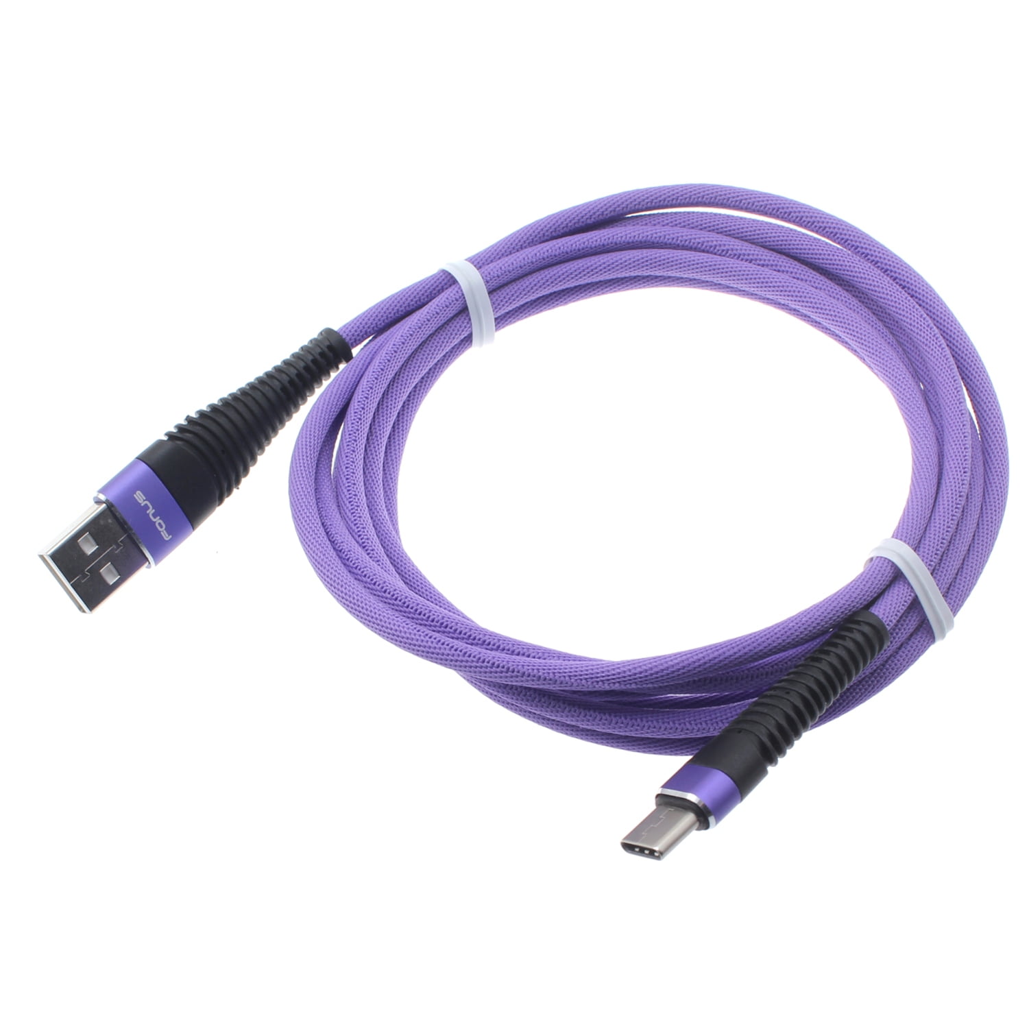 Purple 10ft USB Cable for Samsung Galaxy Tab A 10.1 (2019) - Type-C