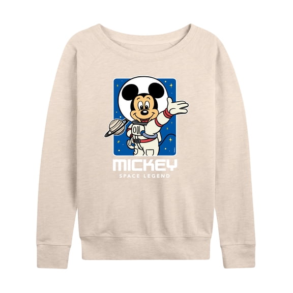 Mickey & Friends - Retro Mickey Portrait - Women's Lightweight French Terry Long Sleeve Shirt