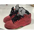 thumbnail image 1 of Ni - ke Ni - ke Air Jordan 5 V Retro Red Suede Sneakers 136027-602 Size 8.5, 1 of 5