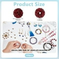 thumbnail image 2 of 100 Pcs Perles en Strass Rouge Foncé 10mm Perles en Argile Pavé Boule Disco Rondes Perles en Argile pour Fabrication de Bijoux Collier Bracelet Décoration de Fête, 2 of 9