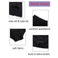 thumbnail image 5 of Women's Solid Swimsuit Bottom Skirt Bikini Tankini Bottom Swim Skirt Swimsuit Classic Side Tie Skirted Swimsuit, 5 of 8