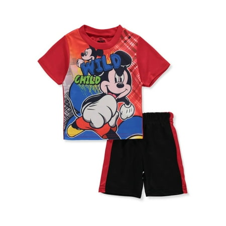 

Disney Mickey Mouse Baby Boys 2-Piece Shorts Set Outfit - red/multi 12 months (Infant)