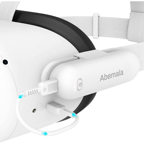 5000mAh Rechargeable Battery Pack for Quest 2 Accessories/Meta Quest 2 Pro Headset, Lightweight and Portable VR Extended Power Compatible with Quest 2 Original and Elite Strap, and Other Device