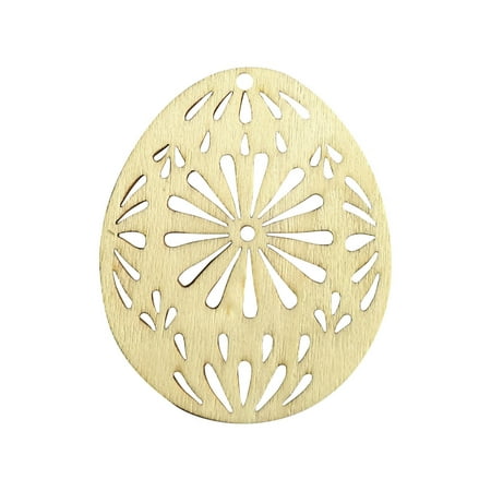 

Wooden Easter DIY Wooden Blocks With Twines Rope 10 Small Pendants In A Pack
