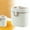 White, variant on ZFSBZBS Portable Milk Powder Dispenser Travel Canister for Formula Lightweight Compact Storage Box with Separate Spoon for Sanitary Use Go Parents,White,4.52x3.74x4.01in