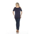 thumbnail image 4 of White Mark Women's Cold Shoulder Bexley Tunic Top, 4 of 5