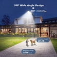 thumbnail image 3 of Solar Street Lights Outdoor, Waterproof Dusk to Dawn LED Commercial Parking Lot Lights with Motion Sensor for Patio Garage Yard, 3 of 6