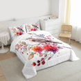 thumbnail image 3 of Feelyou Watercolor Birds Teen Bedding Comforter Set, Spring Pink Flower Twin Comforter Sets, Rustic Animal Reversible Bedding Set, Microfiber Bedroom Decor, 2 Pieces, 3 of 8