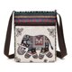 thumbnail image 3 of Ethnic Style Canvas Crossbody Bag, Animal Embroidery Square Purse, Women's Phone Bag For Work & Travel, 3 of 4