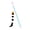 B, variant on Interactive Blue Caterpillar Cat Wand Toy with Bell and Feather, Elastic String Pom-Pom Teaser Stick for Indoor Cats Scratching and Biting Exercise Activity Fun