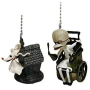 Nightmare Before Christmas Zero & Dr Finkelstein Fan Lamp Pull Chain Figure Pvc
