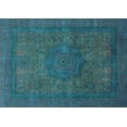 thumbnail image 1 of Ahgly Company Indoor Rectangle Abstract Light Blue Modern Area Rugs, 6' x 9', 1 of 4