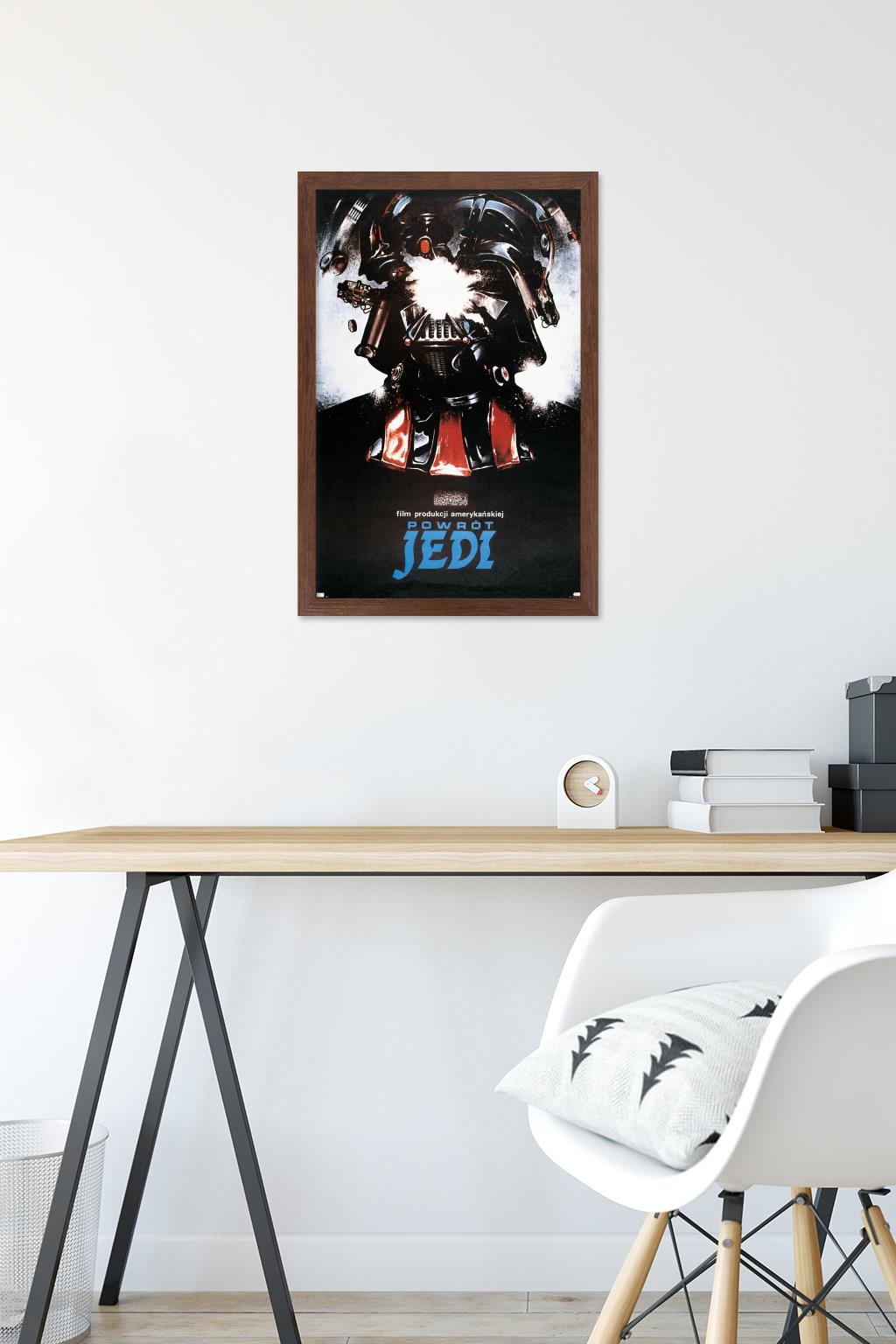 Star Wars: Return of the Jedi - Polish One Sheet Wall Poster, 14.725" x 22.375" Framed