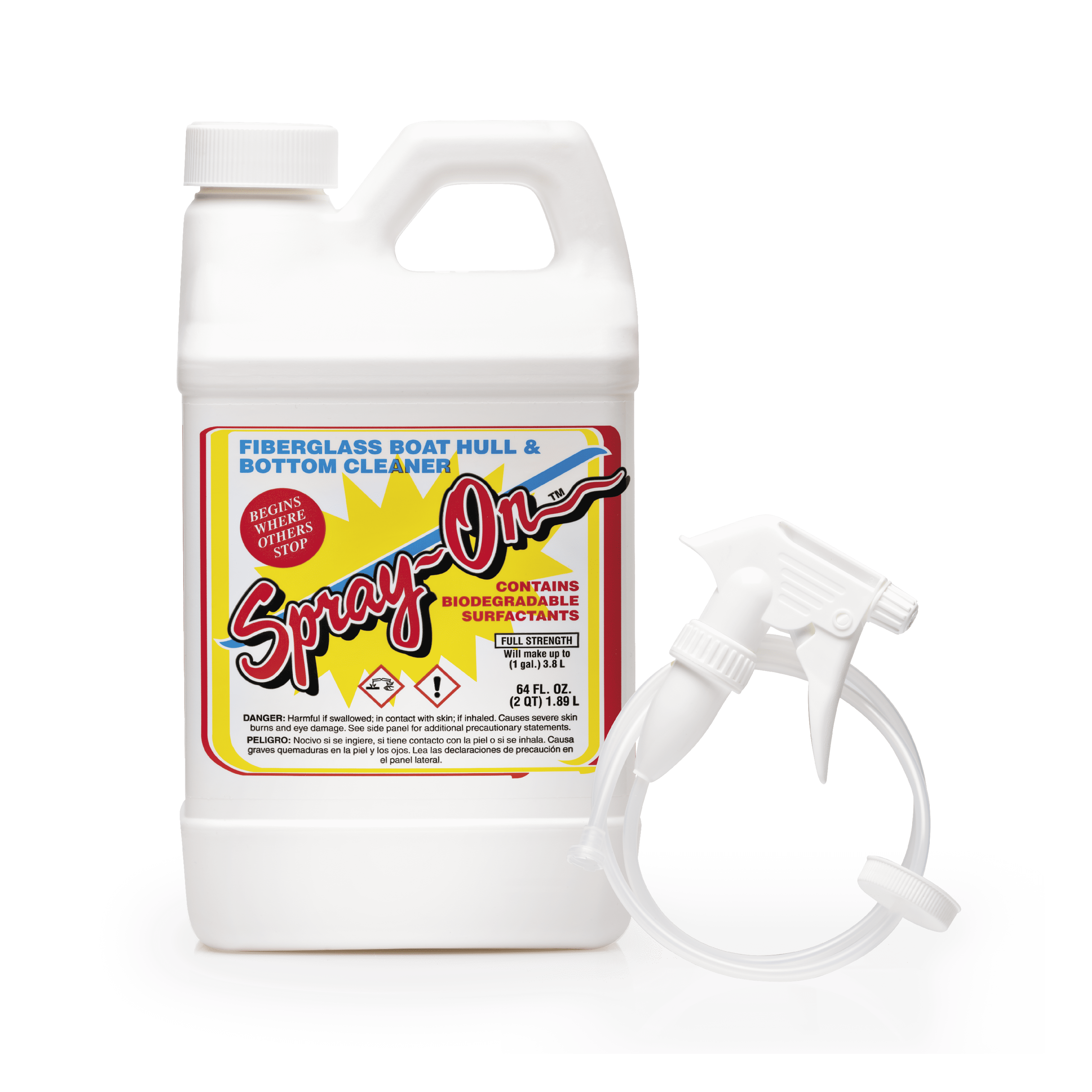 Toon Brite Sprayon Fiberglass Hull Cleaner 1/2 Gallon with Sprayer