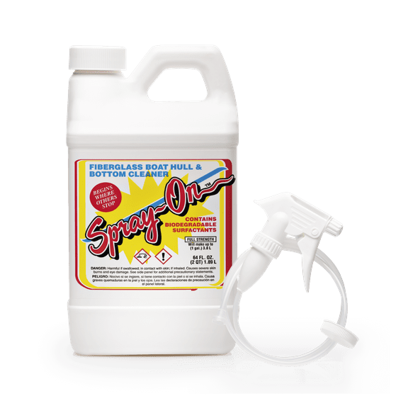 Spray-On F1000 Fiberglass Boat Hull and Bottom Cleaner - 1/2 Gallon with Sprayer