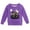 Purple, variant on Halloween Crewneck Sweatshirts Kids Ghost Car Graphic Pullover Fall Winter Season Tops Boy Girl Party Sweatshirts White