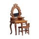 thumbnail image 1 of Mini tocador a escala 1:12. Delicado adorno de madera con atractivo acabado. Mueble realista para casa de muñecas., 1 of 9