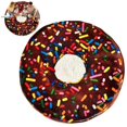 thumbnail image 5 of XINGAG Novelty Chocolate Sprinkle Donut Shaped Blanket, Funny Realistic Warm Food Throw Blanket, Soft Cozy Blanket for Sofa Bed, Unique Gift for Family Friends, 5 of 5
