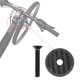 thumbnail image 5 of Auriculares De Fibra De Carbono Tapa Superior Diseño Negro Súper Ligero Con Tornillo Para Bicicleta De Montaña, 5 of 7