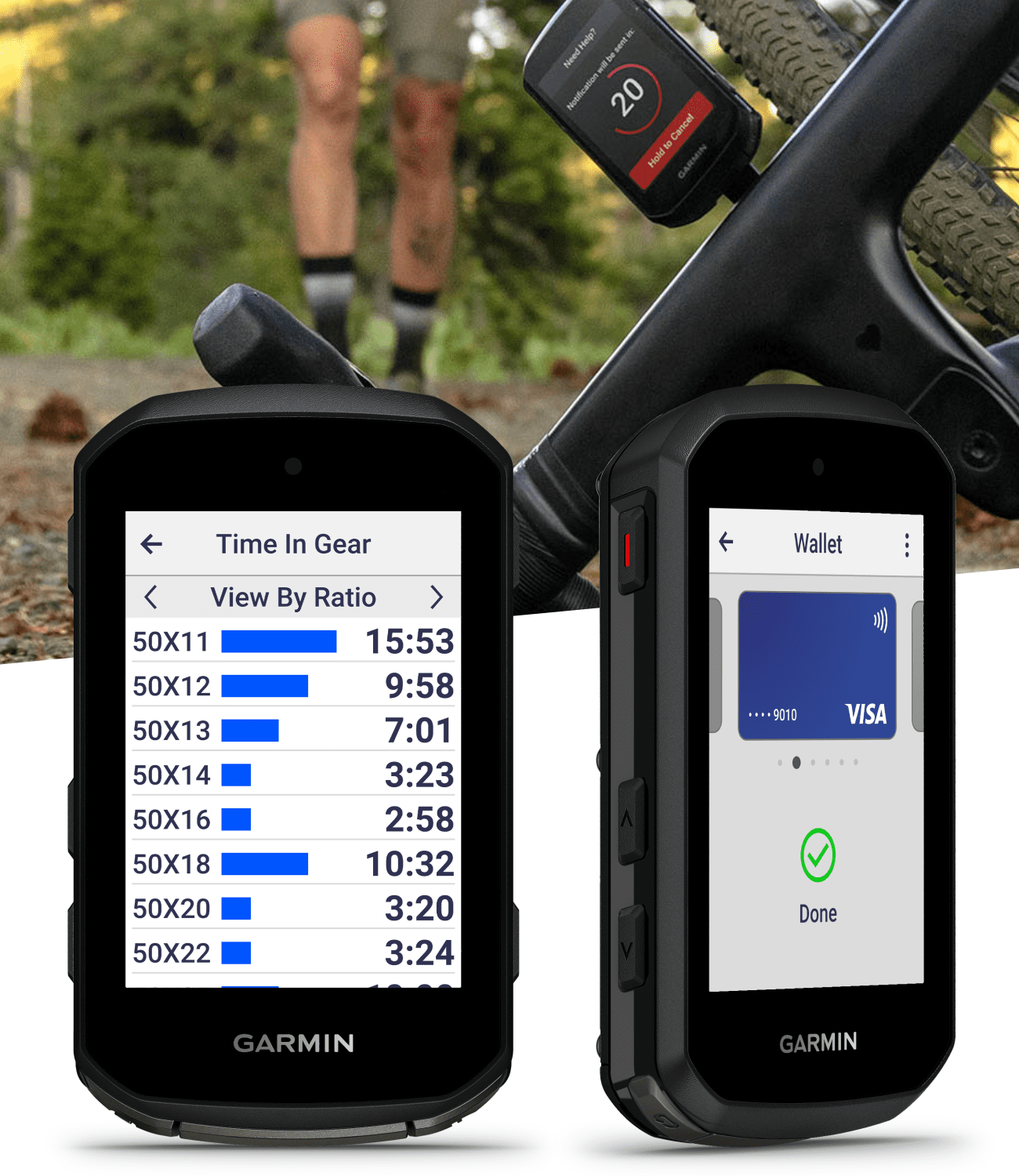 Garmin Edge 850, Compact GPS Cycling Computer, 2.7" Vivid Color Display, Bike-Specific Mapping, Advanced Training & Performance Insights + Orange Silicone Case w/ Wearable4U PowerBank Bundle
