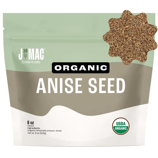 J Mac Botanicals Semillas Orgánicas de Anís Enteras