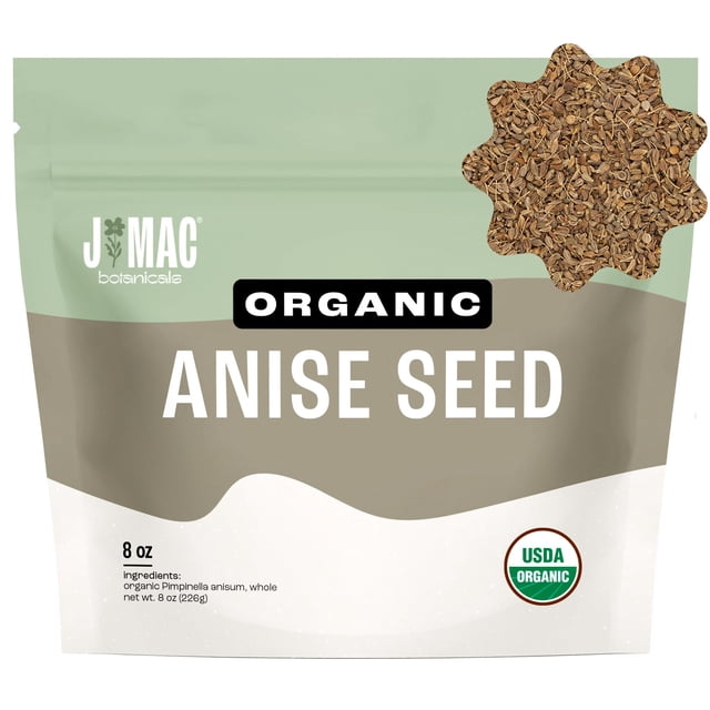 J Mac Botanicals Semillas Orgánicas de Anís Enteras