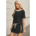 thumbnail image 4 of Conjunto de dos piezas para mujer Opemiby negro manga corta XL, 4 of 6
