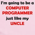 thumbnail image 2 of CafePress - Computer Programmer Like My Uncle Body Suit - Baby Light Bodysuit, Size Newborn - 24 Months, 2 of 4