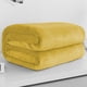 thumbnail image 4 of Manta de forro polar de color liso de 100x140cm, suave, de microfibra de poliéster, para cama, sofá, todas las estaciones, ligera, transpirable, ideal como regalo (amarillo pálido, 1 pieza). Rkxzt, 4 of 9