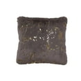 thumbnail image 1 of Brea BREAPIL8021818 18 x 18 in. Faux Rabbit Fur Square Pillow, Grey & Gold, 1 of 1