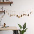 thumbnail image 7 of Jiibva Gold Moon Phase Metal Wall Hanging, Celestial Garland Art for Bedroom and Garden Decor, 7 of 7