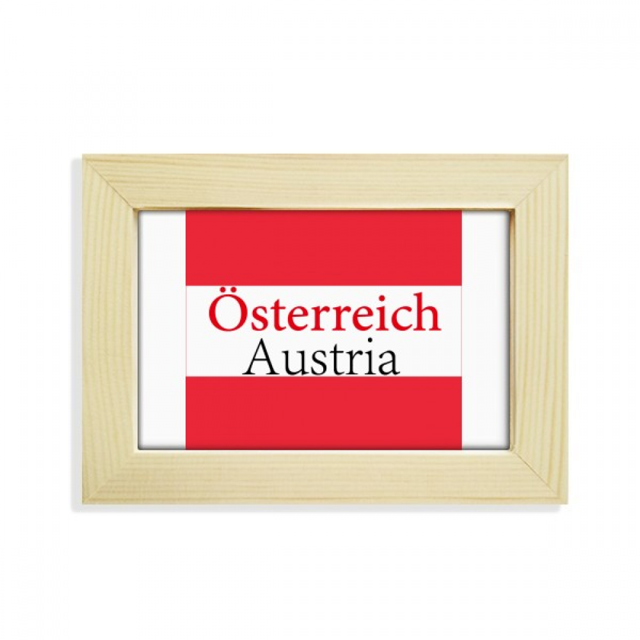 Austria Country Text English National Desktop Decorate Photo Frame Picture Art Painting 5x7 inch