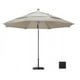 California Umbrella LUXY118-5408-DWV 11 ft. Marché des Nervures en Fibre de Verre Unipolaire en Acier Inoxydable Parapluie DV - Anodisé-Sunbrella-Noir – image 1 sur 1
