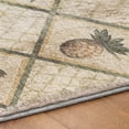 thumbnail image 5 of Addison Rugs Dream Shag Premium Machine Washable Transitional Bamboo & Pineapples Palm Rectangle Rug, 9' x 12', 5 of 8