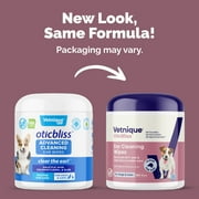 Vetnique OticBliss Dog Ear Cleaning Ear Wipes for Dogs and Cats, 100ct