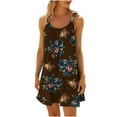 thumbnail image 1 of Pompotops Robe de Plage pour Femmes Bikini Vêtements de Plage Décontractés Vacances Courtes Robes d'Été Dos Nu, 1 of 5