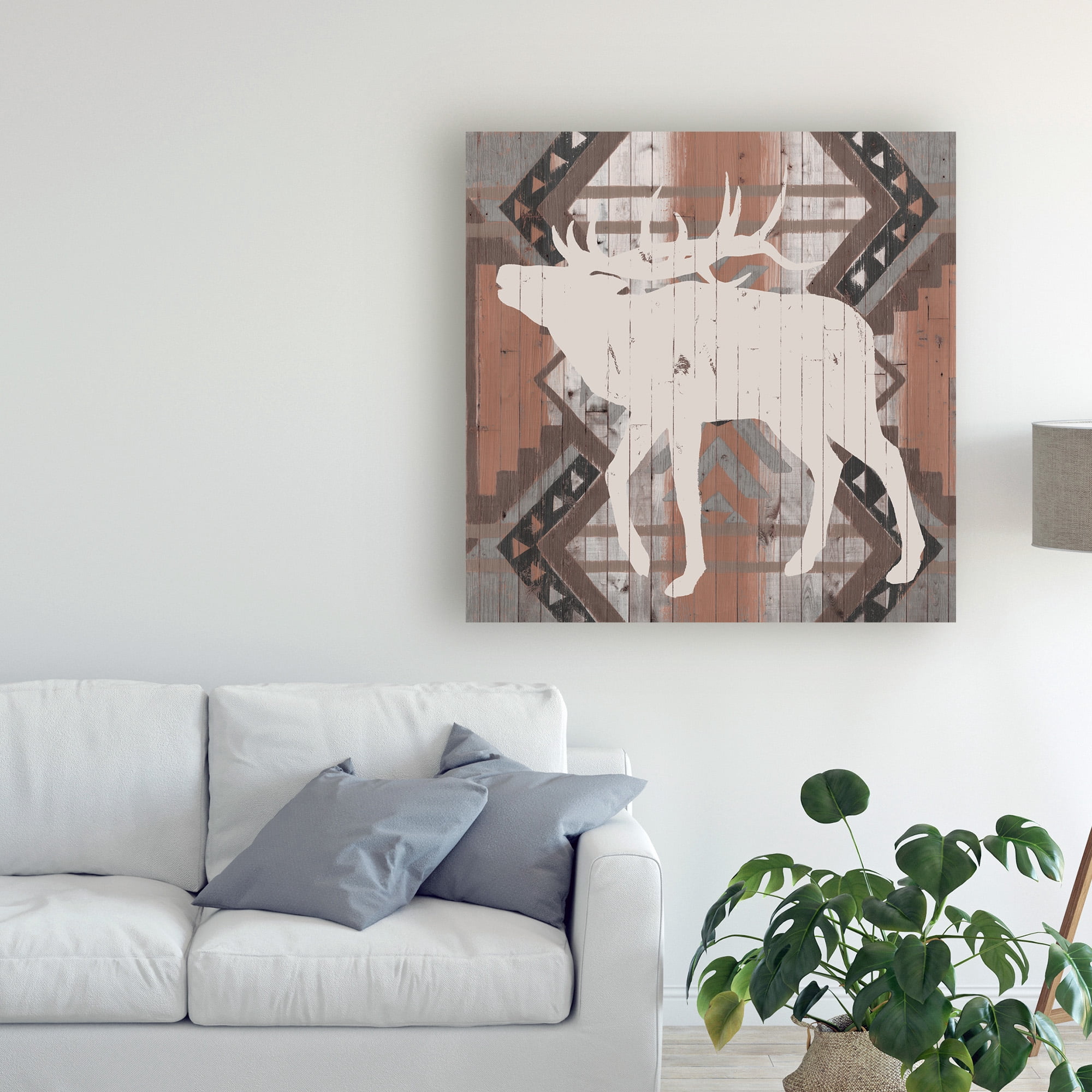 Trademark Fine Art 'Southwest Lodge Silhouette I' Canvas Art by Vision Studio