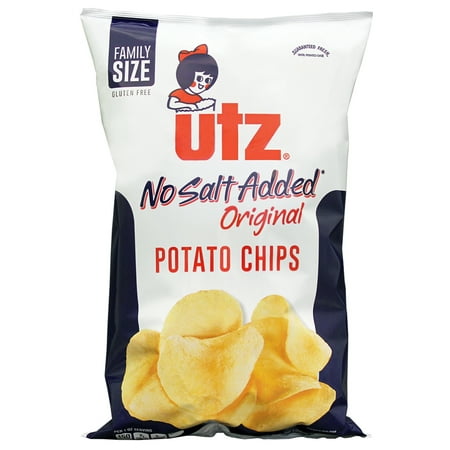 UPC 041780001184 product image for Utz No Salt Added Original Potato Chips, 9.5 Oz. | upcitemdb.com