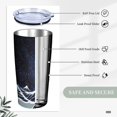 thumbnail image 4 of Japanese Great Wave Astronaut Sky Tumbler Cup with Lid And Straw,20oz Insulated Double Wall Stainless Steel Travel Coffee Tumbler Mug, 4 of 6
