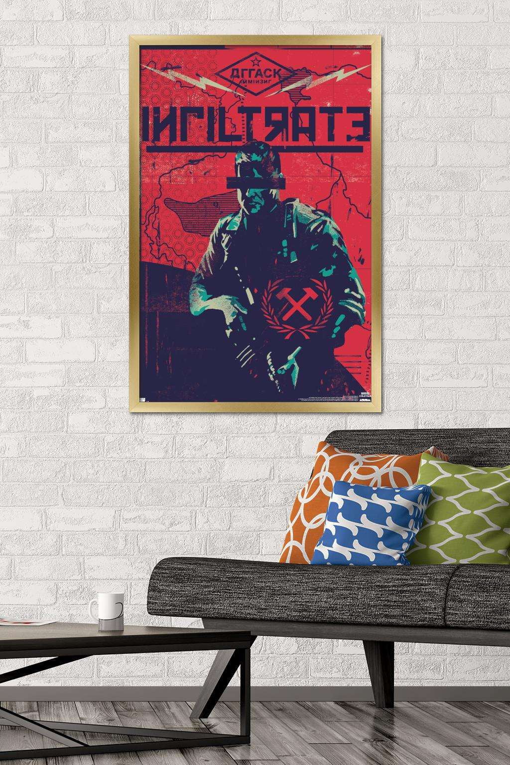 Call of Duty: Black Ops Cold War - Infiltrate Wall Poster, 22.375" x 34", Framed